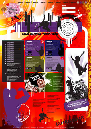 Web template  Vector のイラスト素材