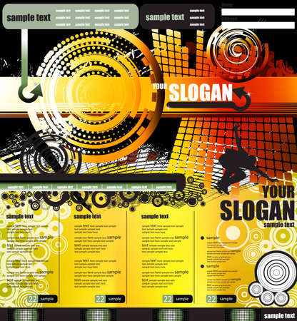 Web template  Vector のイラスト素材