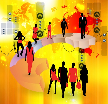 Business teamのイラスト素材