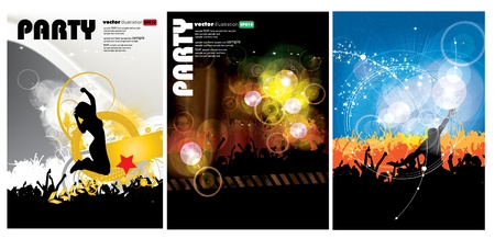 Party People Vector Background のイラスト素材