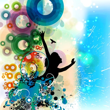 Music party poster のイラスト素材