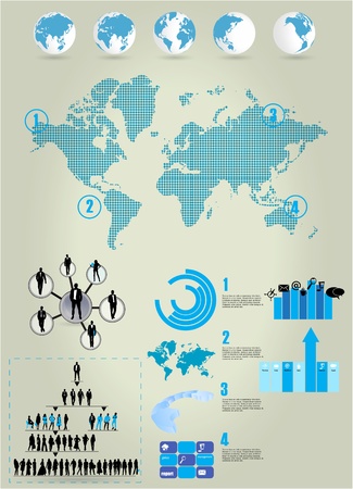 Infographic elements for documents and reports のイラスト素材