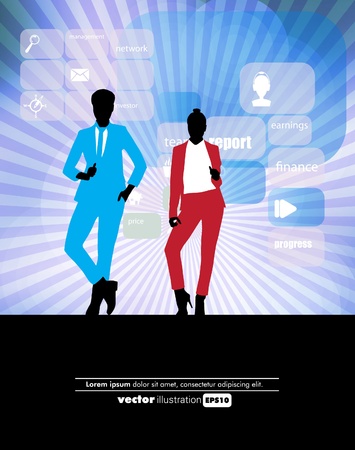 Business teamのイラスト素材