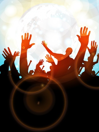 Dancing peopleのイラスト素材