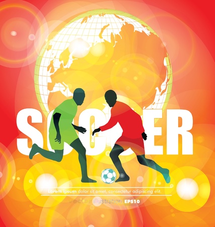 Soccer posterのイラスト素材