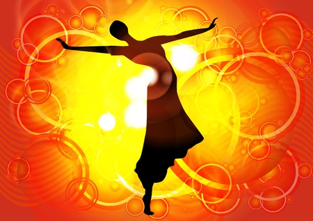 Dancing womanのイラスト素材