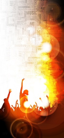 Dancing people  Vector illustration  のイラスト素材