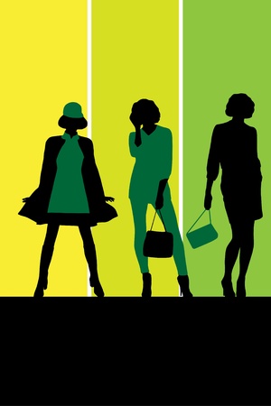 Fashion illustrationのイラスト素材