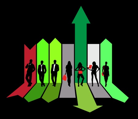 Business people  Vector illustration のイラスト素材