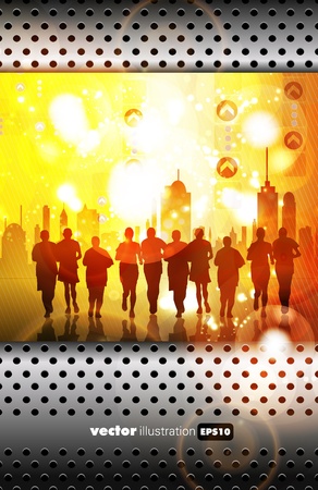 Runners  Sport vectorのイラスト素材