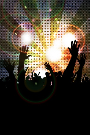 Dancing people  Vector illustration  のイラスト素材