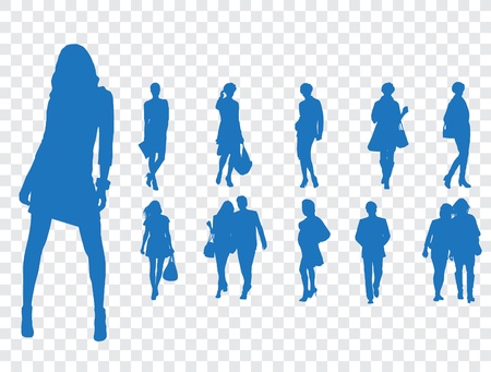 High quality traced posingのイラスト素材