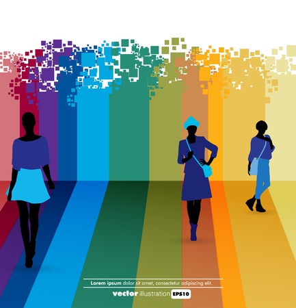 High quality traced posingのイラスト素材