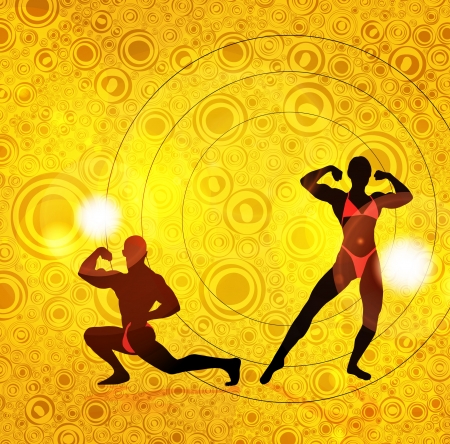 Bodybuilding  illustration のイラスト素材