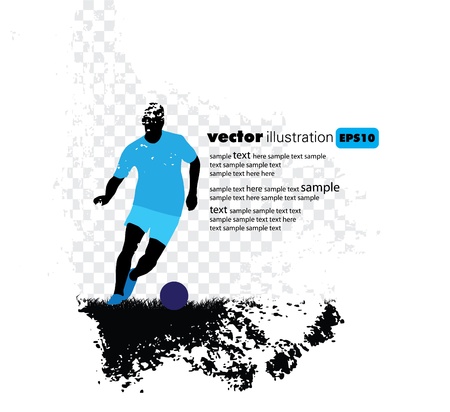 Soccer player vectorのイラスト素材