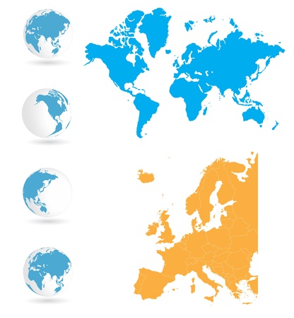 World mapのイラスト素材