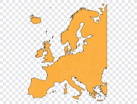 Map of Europeのイラスト素材