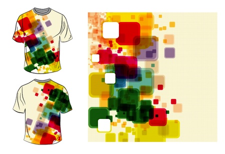  T-shirt designのイラスト素材