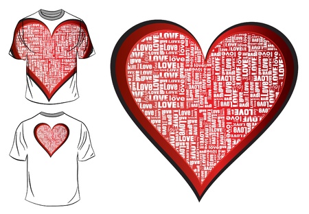 T-shirt designのイラスト素材
