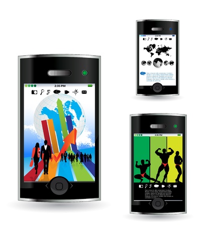 Smart phoneのイラスト素材
