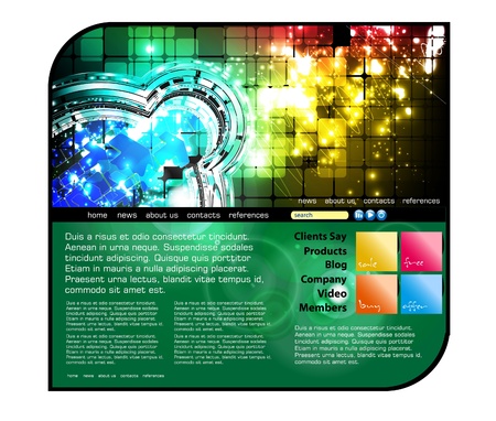 Website layout  Vectorのイラスト素材