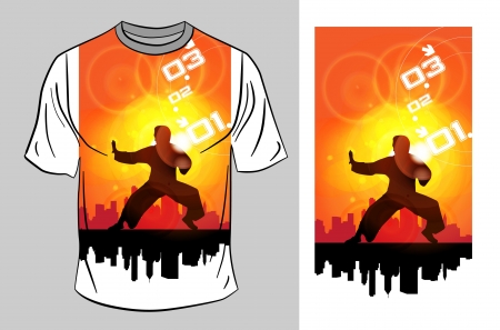 T-shirt designのイラスト素材