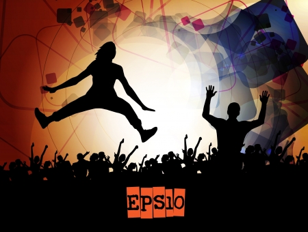 Party People Vector Background のイラスト素材