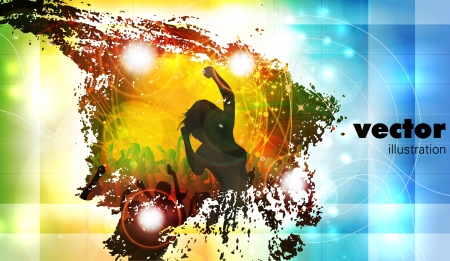 Music event background  illustration  のイラスト素材
