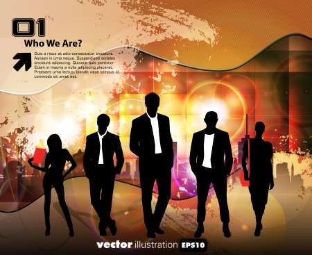 Business teamのイラスト素材