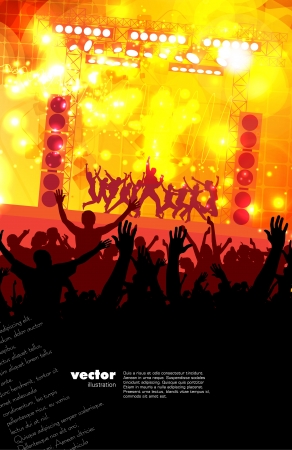 Dancing peopleのイラスト素材