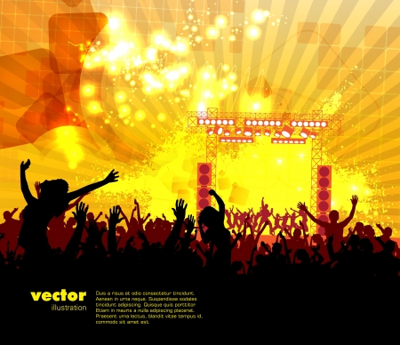Dancing people Music illustration Dancing people Music illustration
