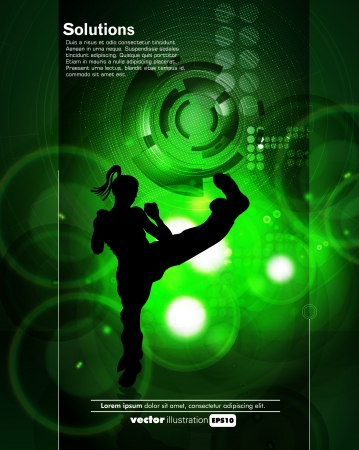 Karate illustrationのイラスト素材