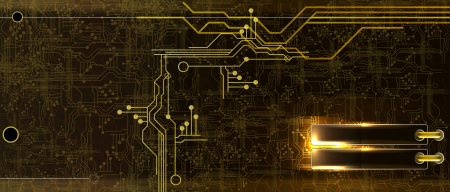 Futuristic technical backgroundの写真素材