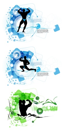 Bodybuildingのイラスト素材