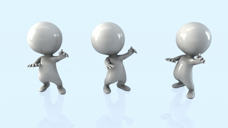 3d peopleの写真素材