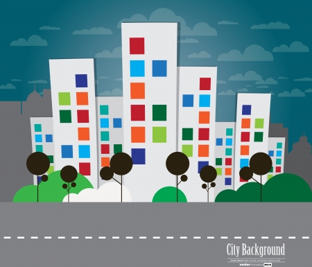 Urban landscapeのイラスト素材