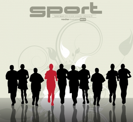 Marathon  Sport illustrationのイラスト素材