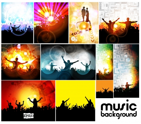 Music event illustration setのイラスト素材