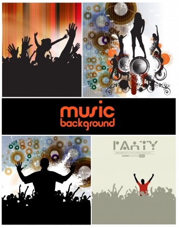 Dancing Young Peopleのイラスト素材