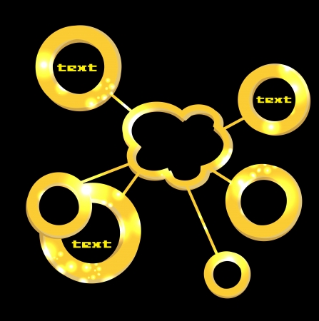 Cloud social network のイラスト素材