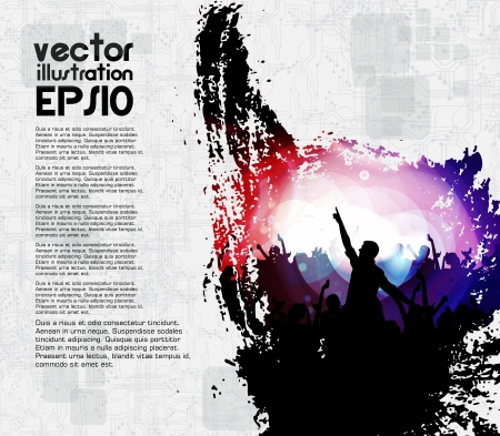 Concert poster. Vector illustration のイラスト素材