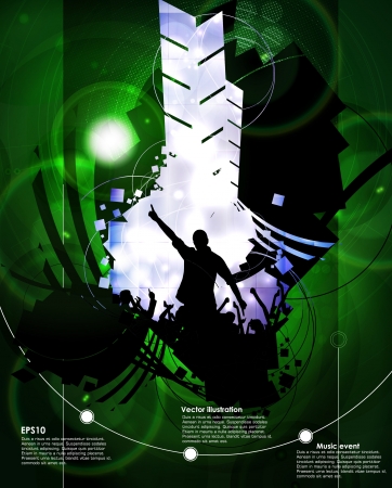 Dancing peopleのイラスト素材