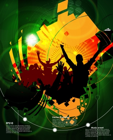 Dancing peopleのイラスト素材