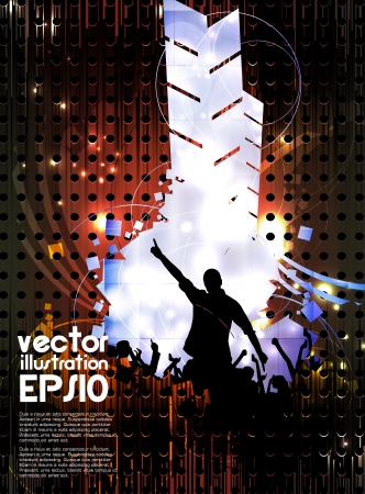 Music posterのイラスト素材