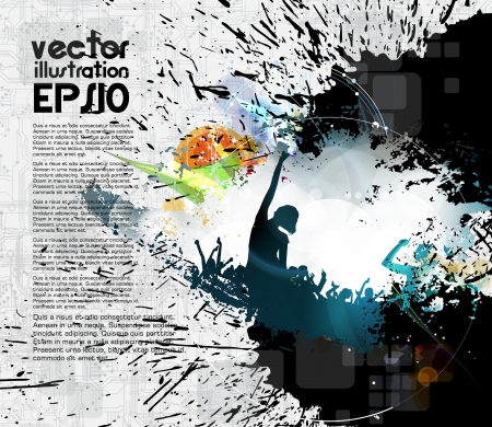 Disco event backgroundのイラスト素材