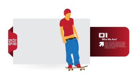 Skaterのイラスト素材