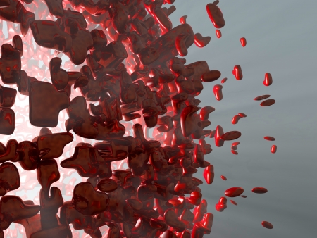 Red explosion background の写真素材