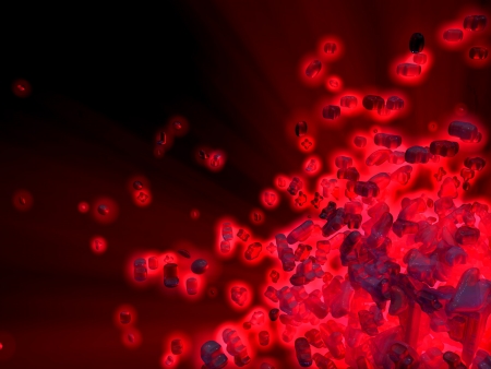 Red explosion backgroundの写真素材