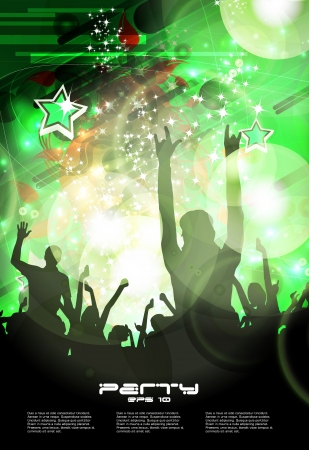 Crowd of people  Concert illustration のイラスト素材