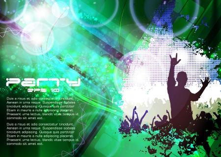 Discotheque poster  Vectorのイラスト素材
